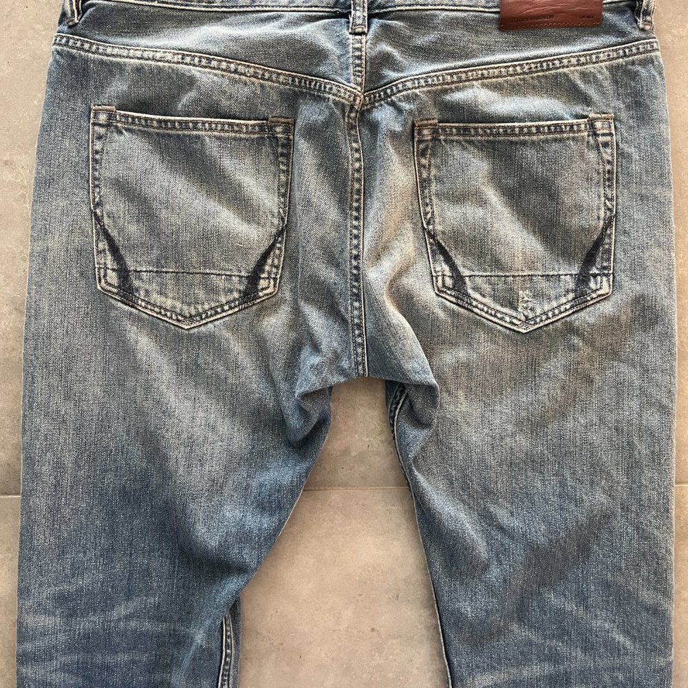 AllSaints Mens Blue Cigarette Jeans W34 - Picture 6 of 7